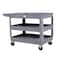 Vestil Plastic Utility Cart, 3 Shelves, 24.5 x 36, Foam Plastic, 550 lb Load Capacity, 3 Shelves, 25.5" W PLSC-3-2436 - alternate 1